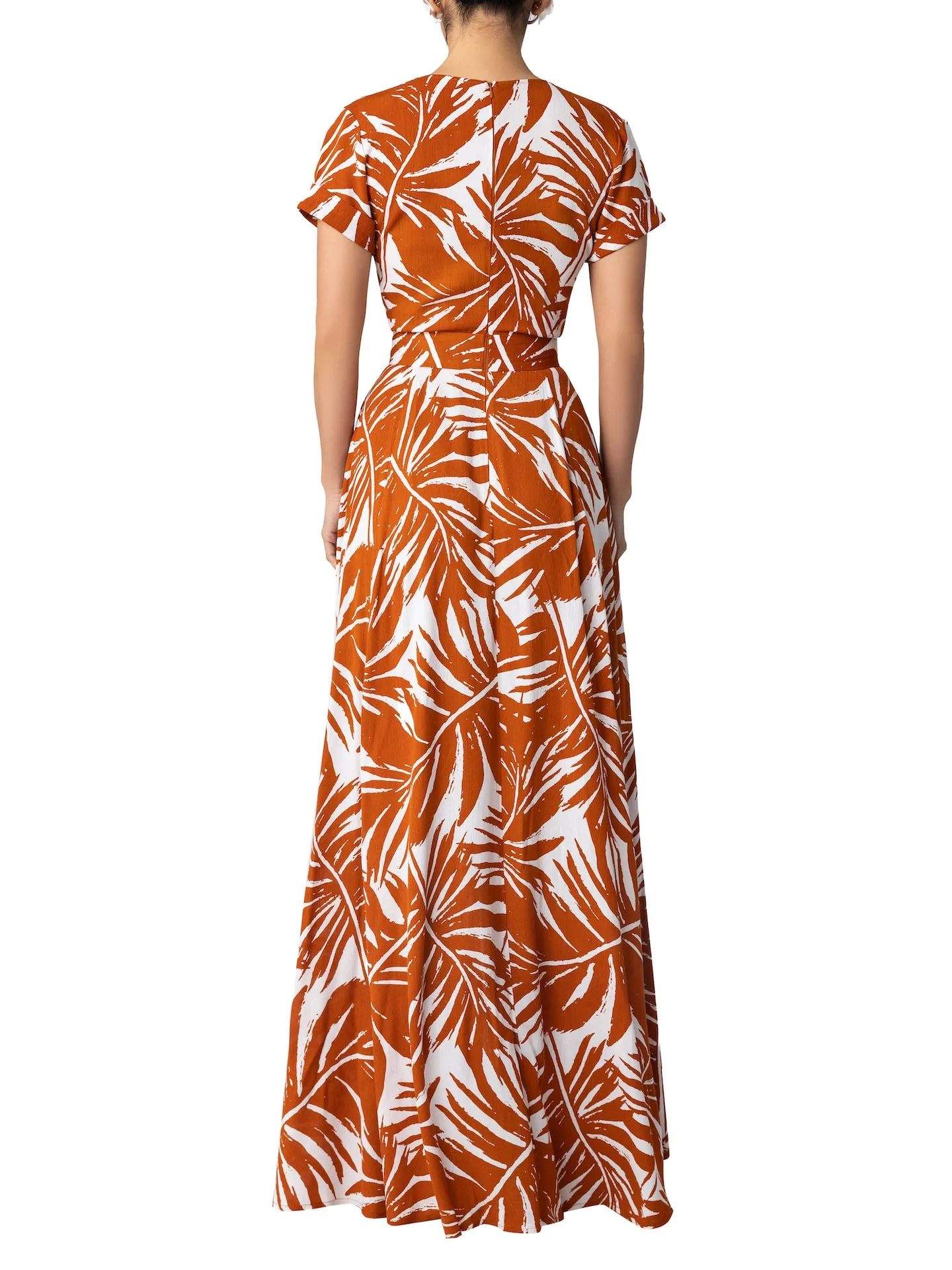 “Alma” Brown Button Down Maxi Dress