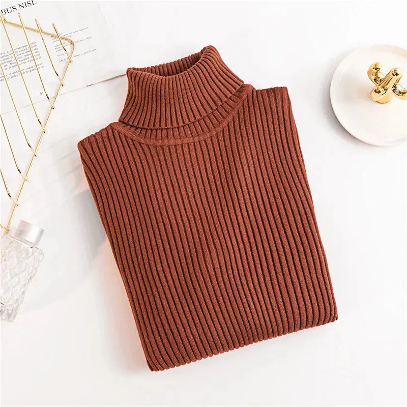 Althea - Soft Foldover Turtleneck Sweater for Women
