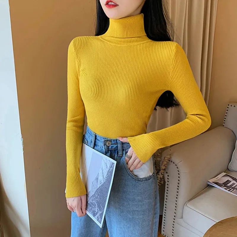 Althea - Soft Foldover Turtleneck Sweater for Women