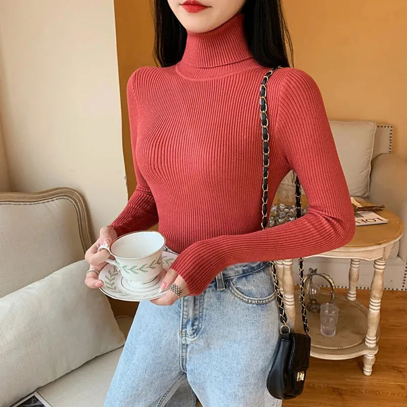 Althea - Soft Foldover Turtleneck Sweater for Women