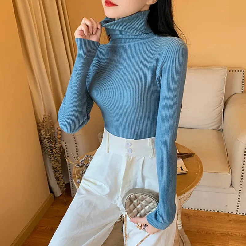 Althea - Soft Foldover Turtleneck Sweater for Women