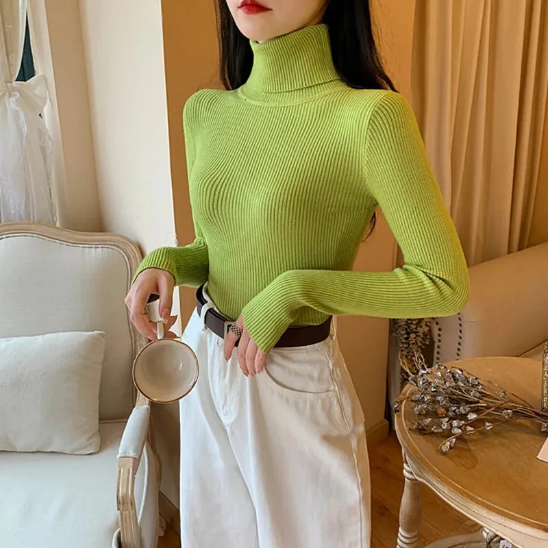 Althea - Soft Foldover Turtleneck Sweater for Women