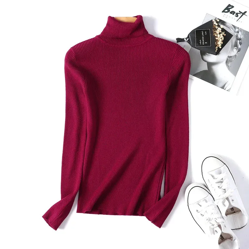 Althea - Soft Foldover Turtleneck Sweater for Women