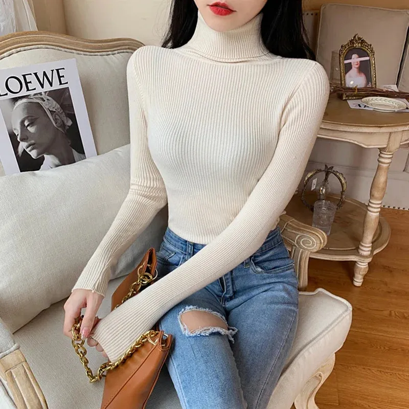 Althea - Soft Foldover Turtleneck Sweater for Women