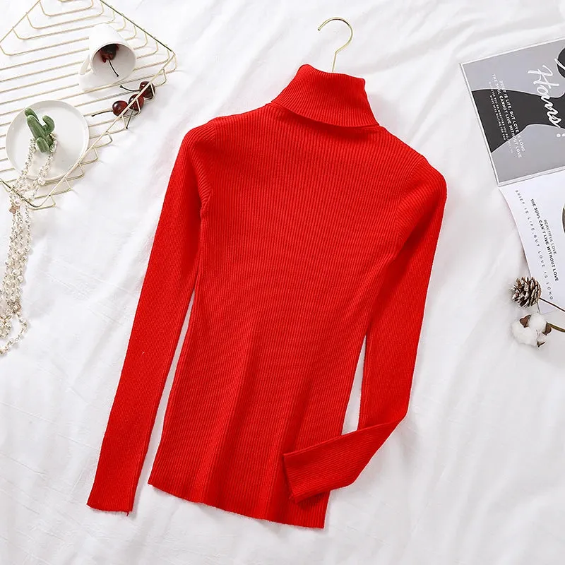 Althea - Soft Foldover Turtleneck Sweater for Women