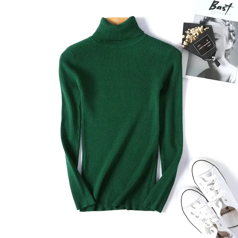 Althea - Soft Foldover Turtleneck Sweater for Women