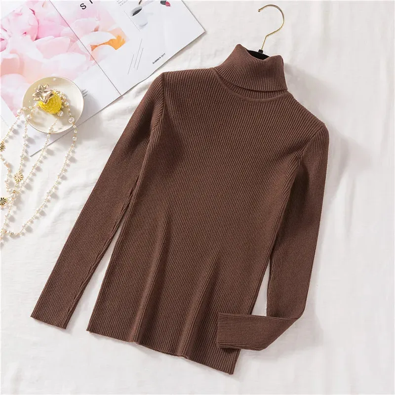 Althea - Soft Foldover Turtleneck Sweater for Women