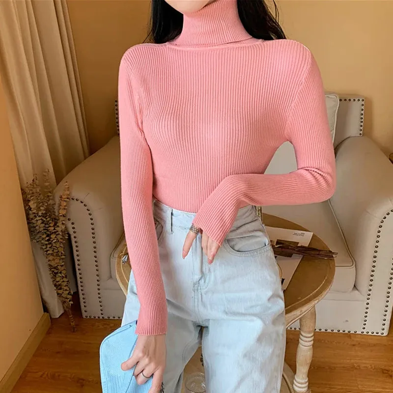 Althea - Soft Foldover Turtleneck Sweater for Women