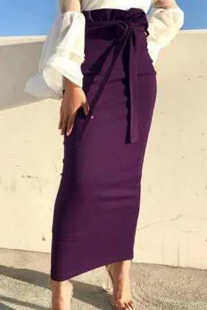 Boho Long Pencil Skirt