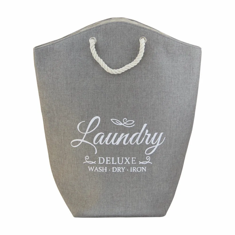 Capri Laundry Hamper with Rope Handles Coal