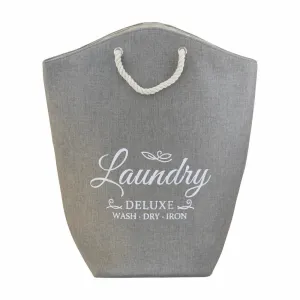 Capri Laundry Hamper with Rope Handles Coal