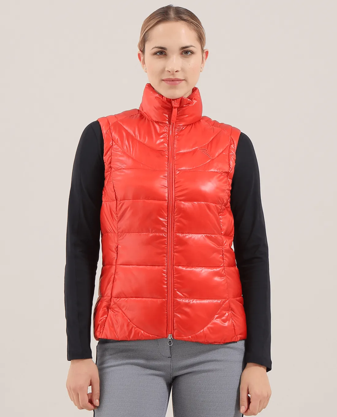 CHERVO Ernesta Faux Down Vest Red