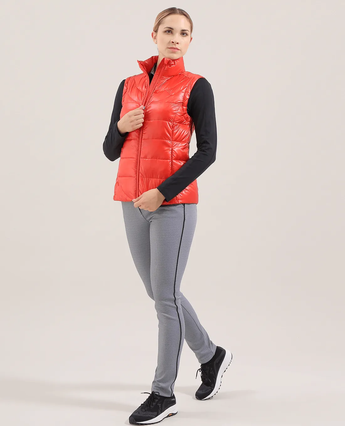 CHERVO Ernesta Faux Down Vest Red