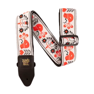 Ernie Ball Strap Jacquard Red Bird Winter