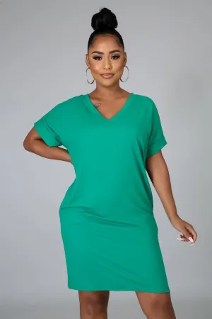 Everyday T-Shirt Mini Dress Blue