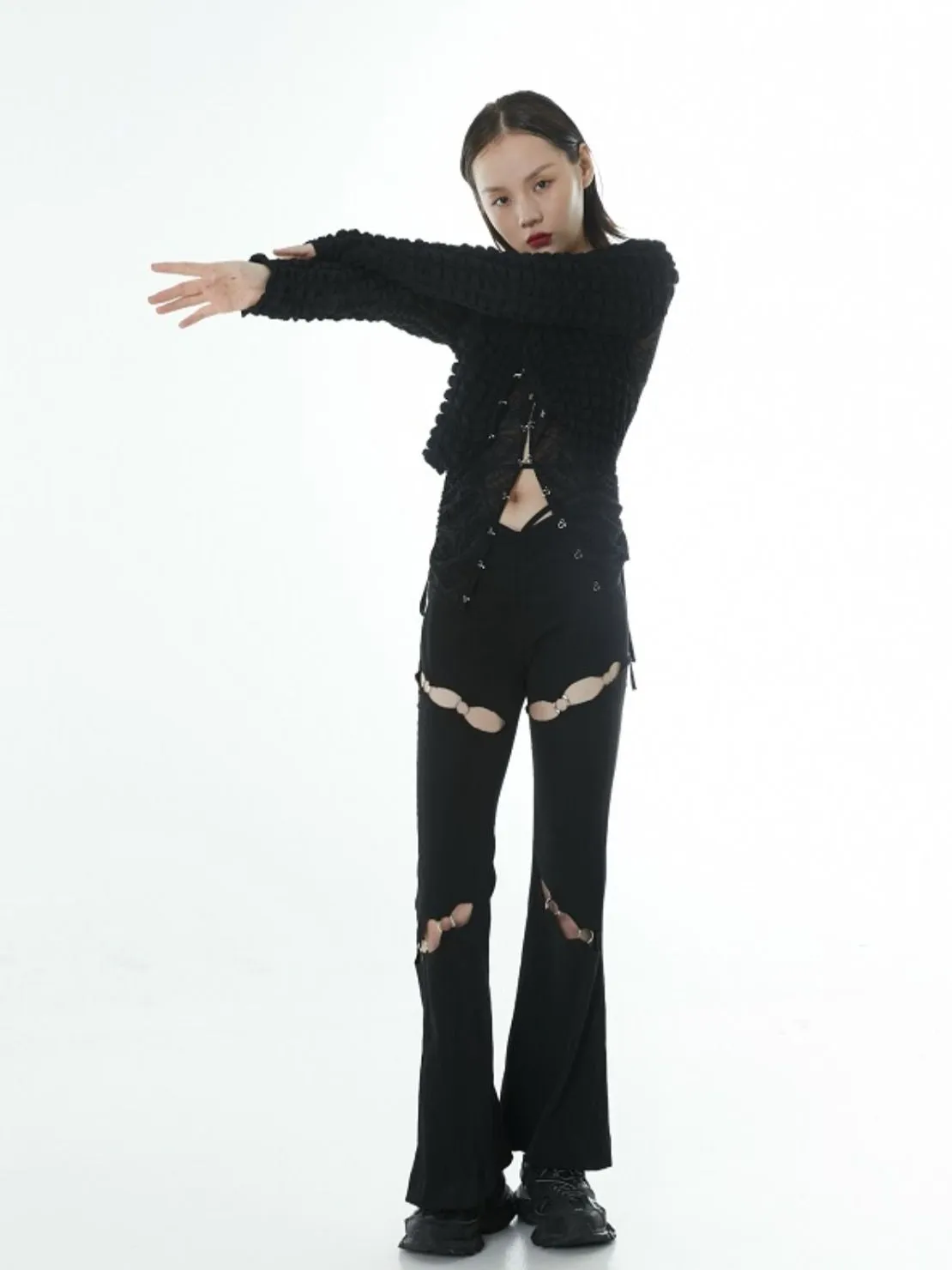Flared Cut Ring Nichi Pants