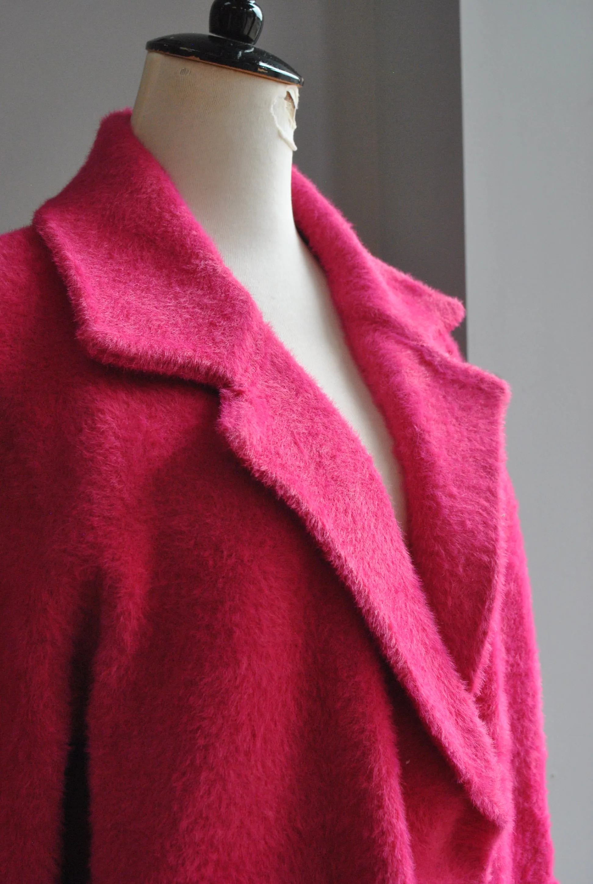 FUCHSIA SIMPLE ALPAKA COAT