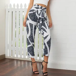 High Waist Chiffon Pants