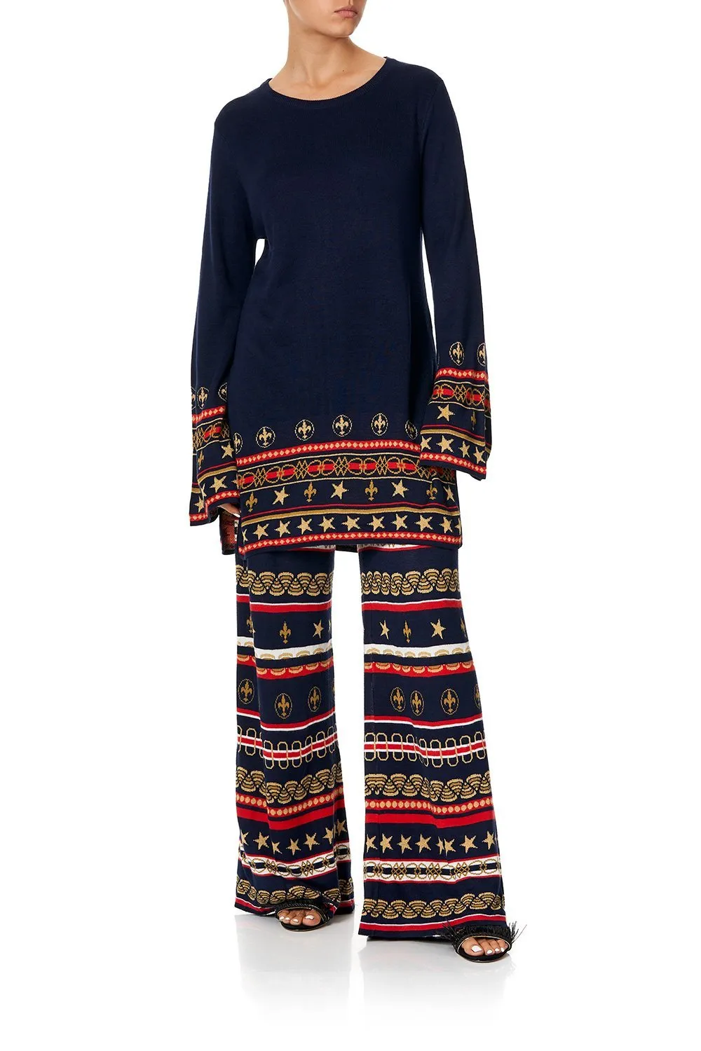 JACQUARD KNIT TUNIC COSTUME PARTY