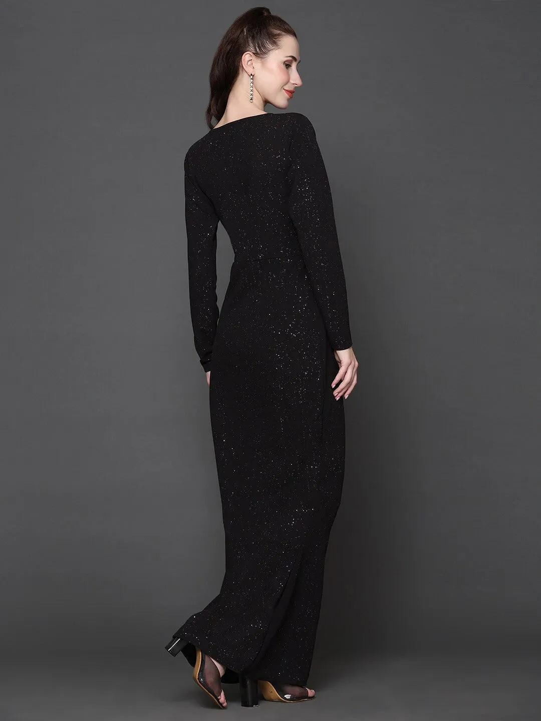 Midnight Elegance Embellished Sheath Dress