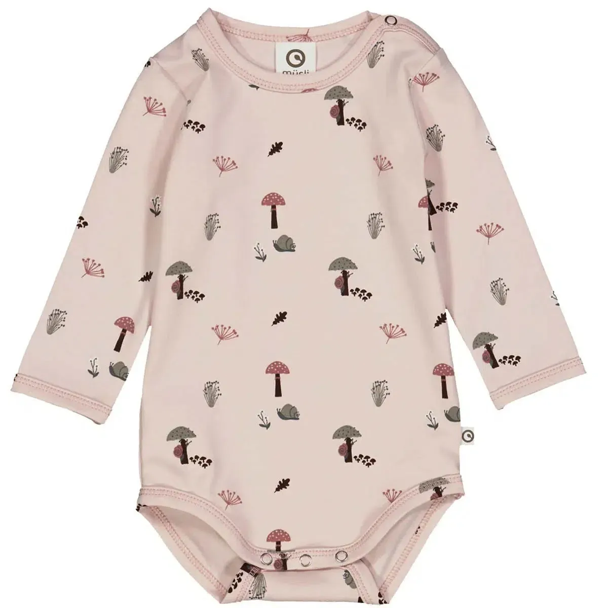Musli - Organic Cotton Bodysuit - Blush Forest