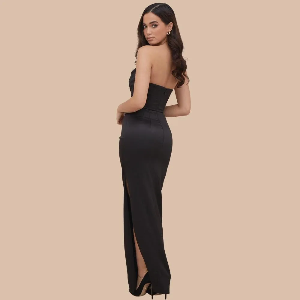 Rachel Satin Gown Dress