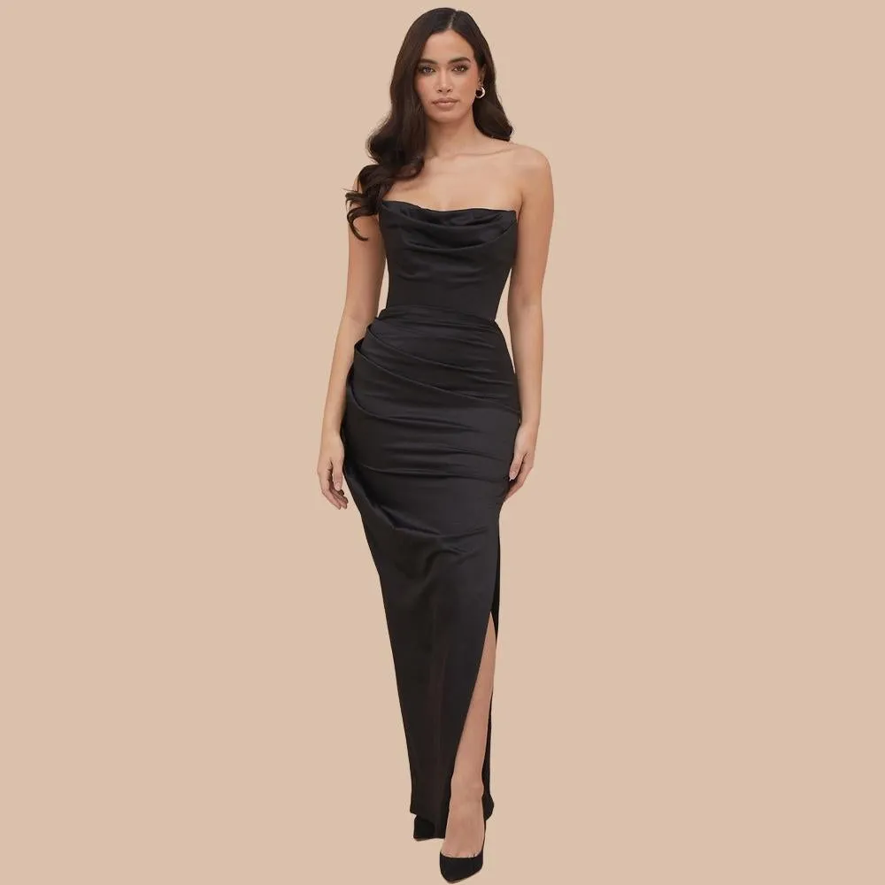 Rachel Satin Gown Dress