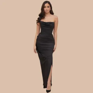 Rachel Satin Gown Dress