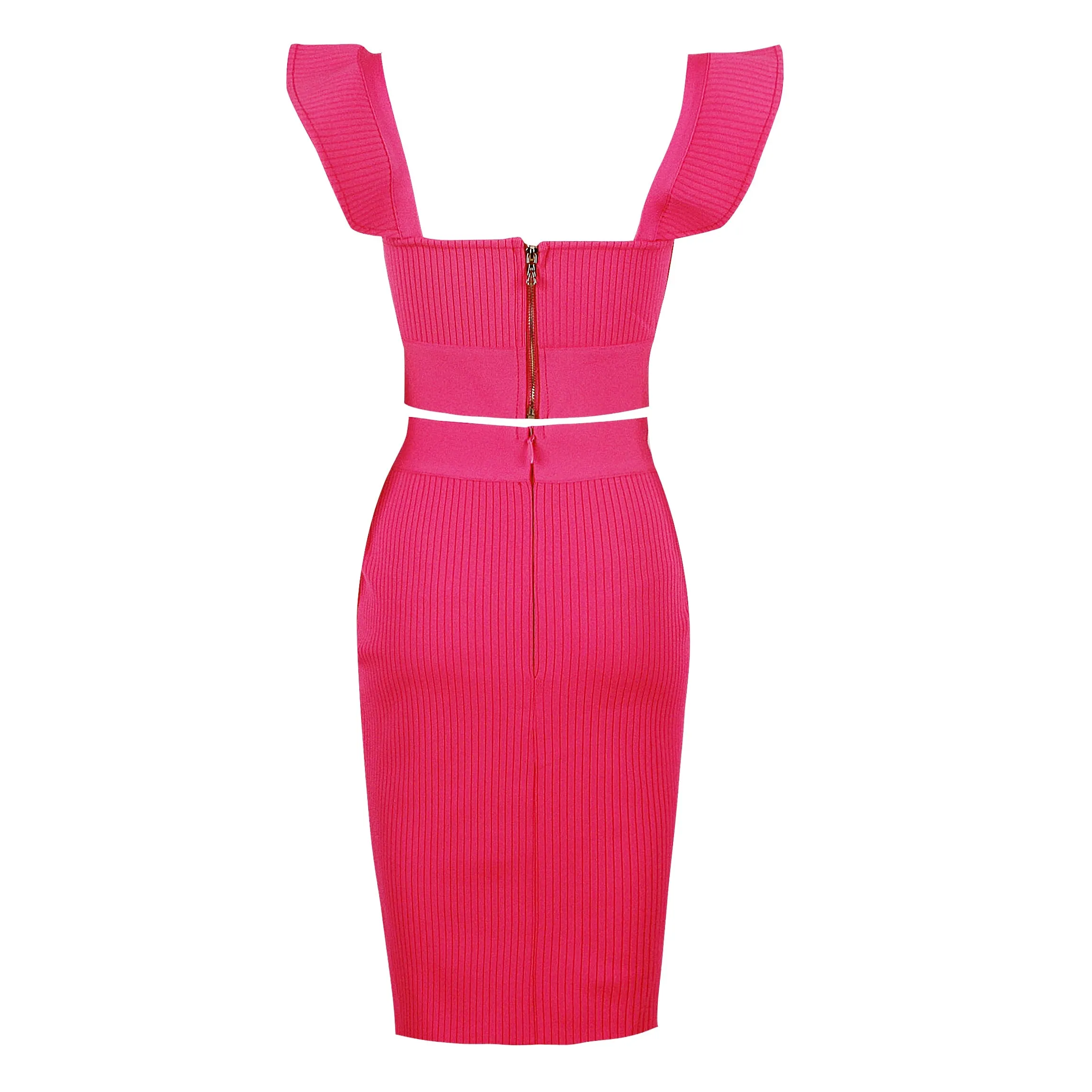Ribbed Crop Top & Maxi Skirt Set