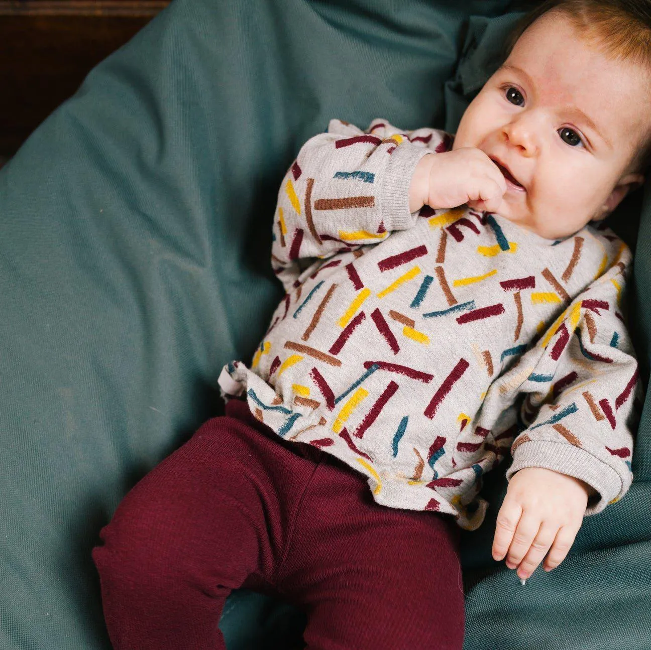Riffle Amsterdam - Organic Cinched Hem Long Sleeve - Confetti