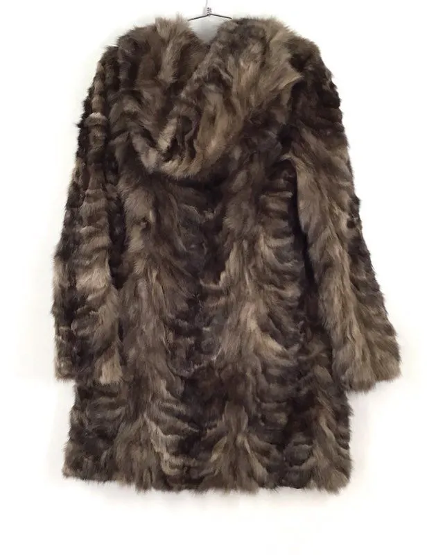 Sobol Russian Sable Mink Fur Overcoat