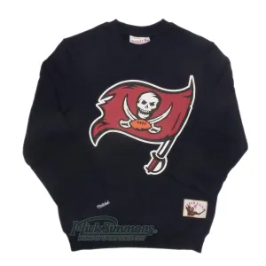 Tampa Bay Buccaneers Throwback Logo Crew NFL Long Sleeve Sweatshirt by Mitchell & Ness