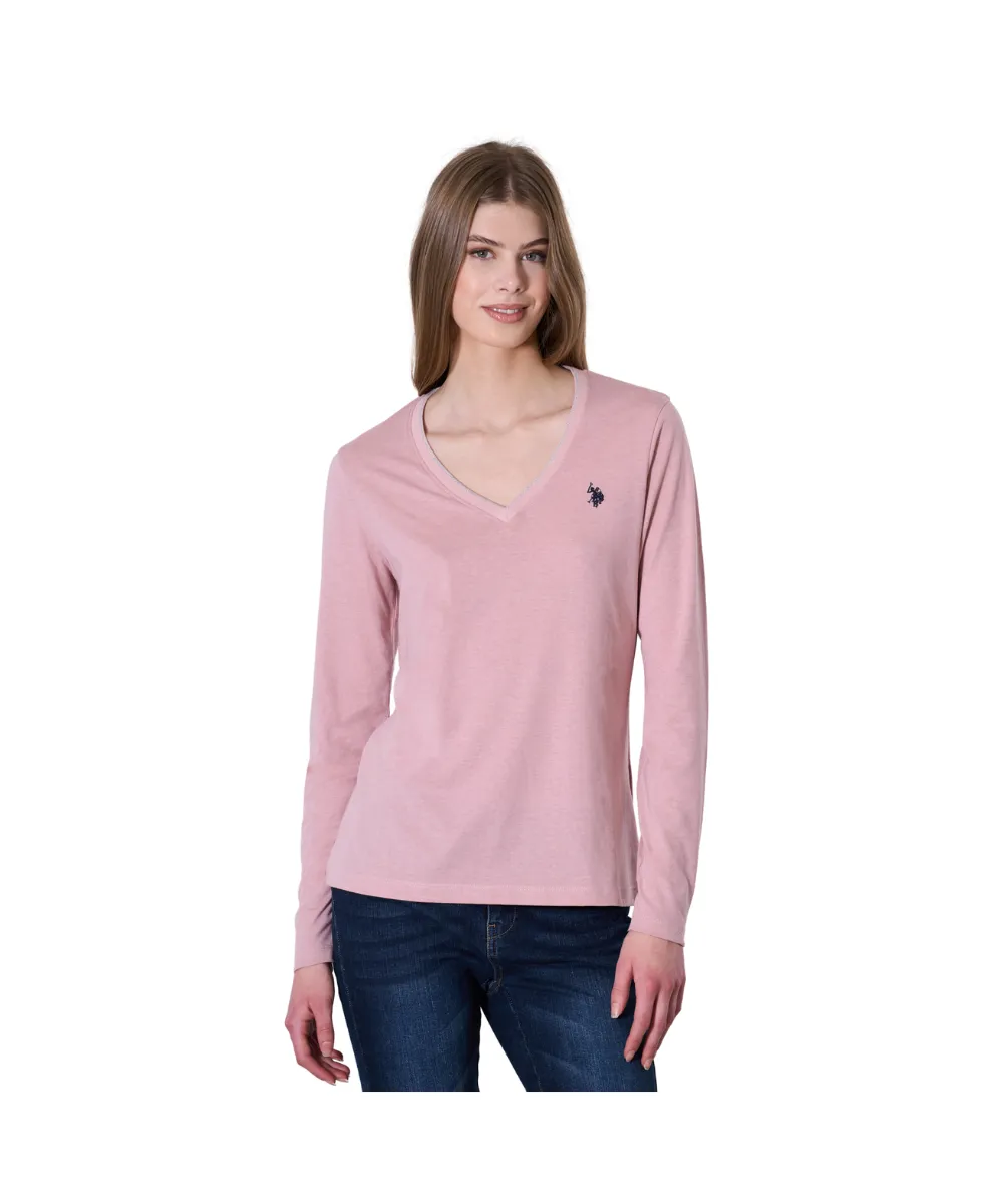 US POLO LONG SLEEVE T SHIRT SCOLLO V