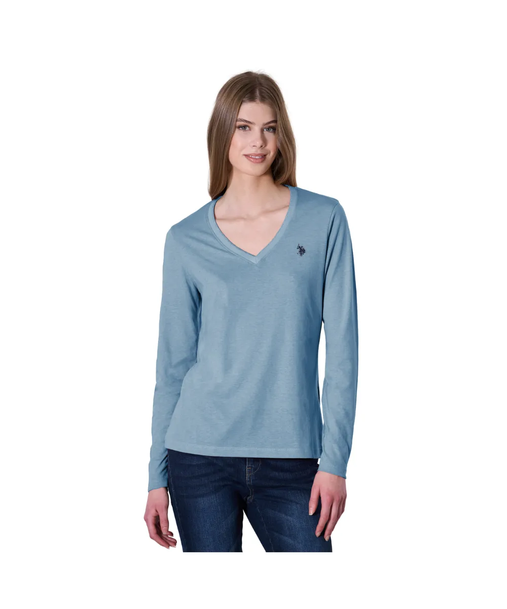 US POLO LONG SLEEVE T SHIRT SCOLLO V