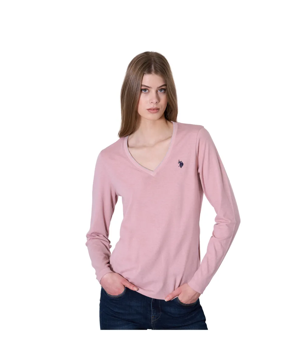 US POLO LONG SLEEVE T SHIRT SCOLLO V