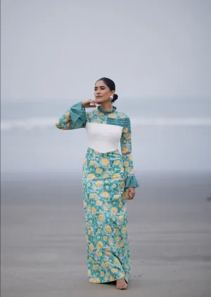 V-CORSET MAXI DRESS
