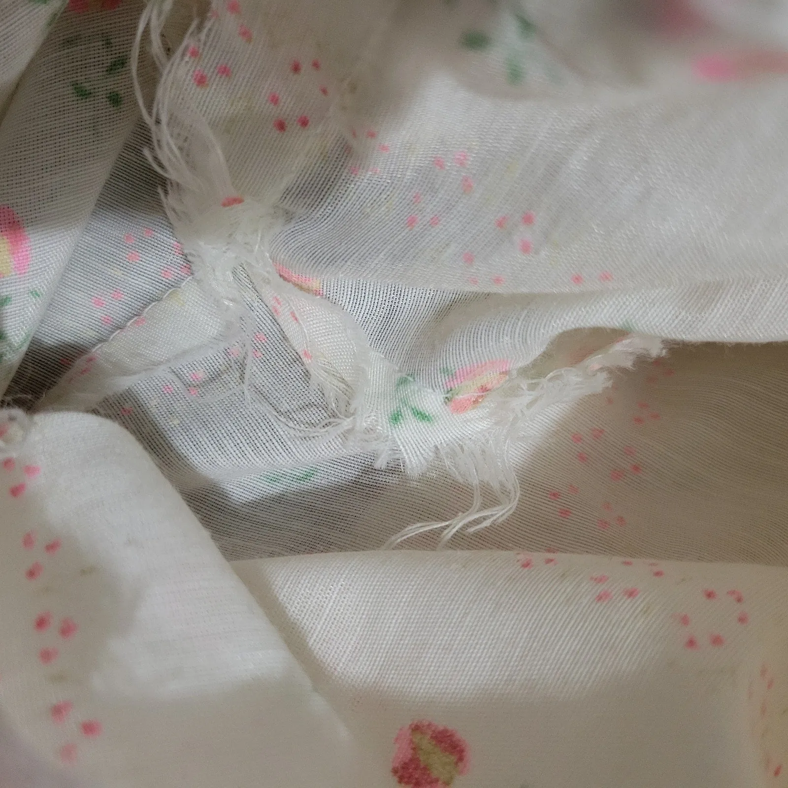 Vintage Vicky Vaughn Prairie Dress White Maxi Pastel Print High Collar Embroidered Long Gigot Puff Sleeves Size XXS