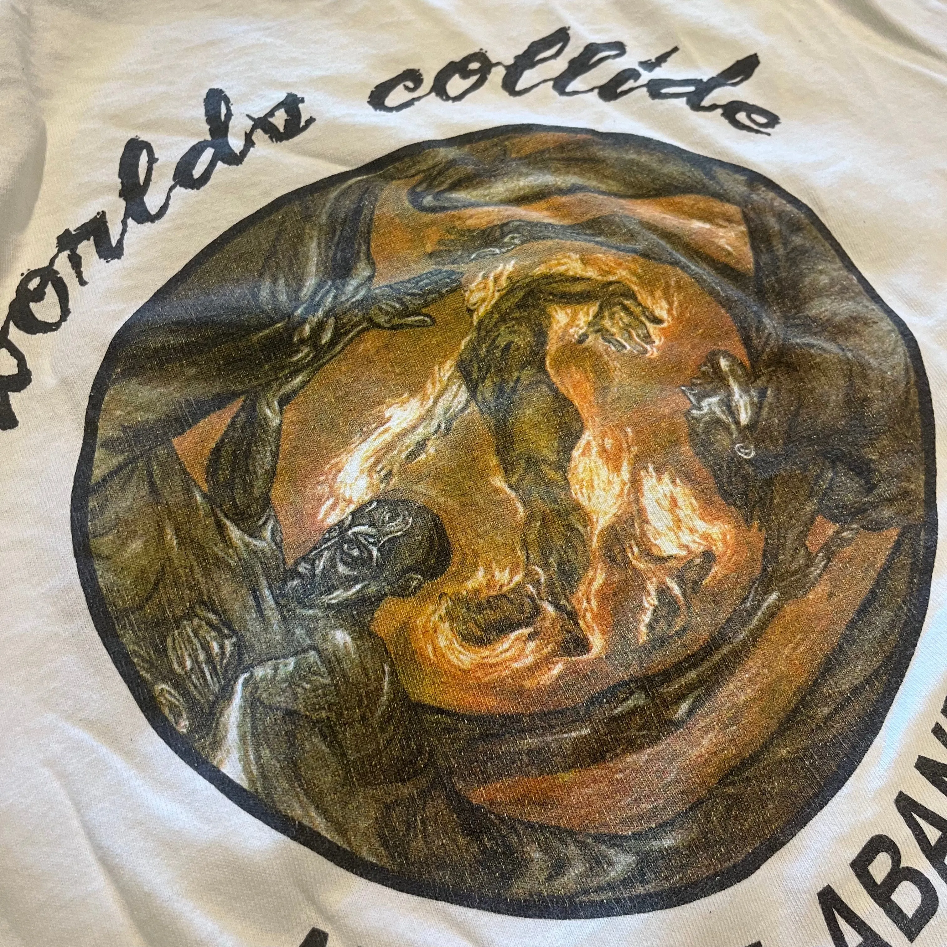 Vintage Worlds Collide "All Hope Abandon"  Uprise Designs Long Sleeve Shirt