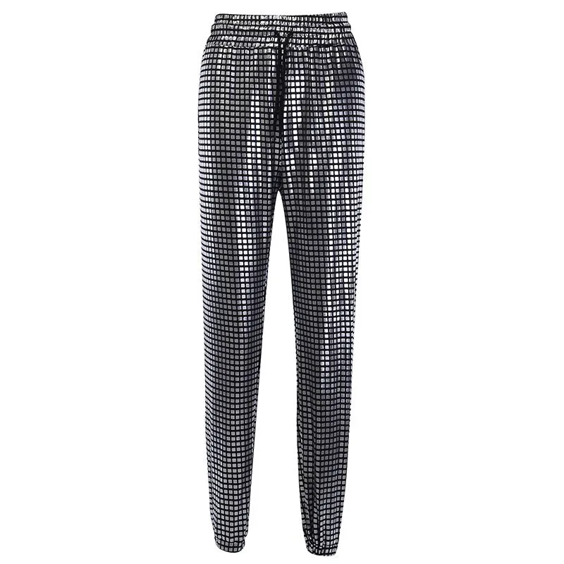 Women's Casual High Waist Elastic Loose Pants