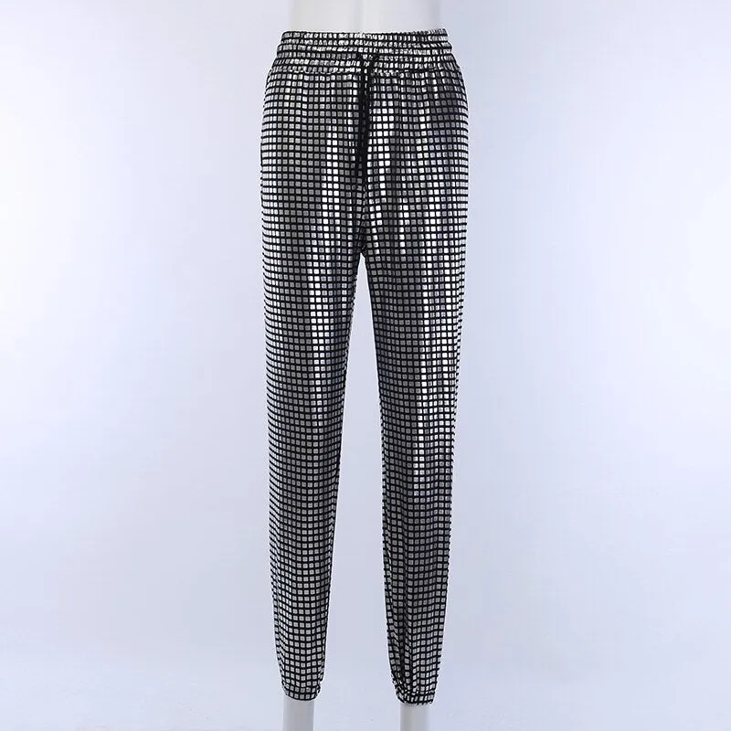 Women's Casual High Waist Elastic Loose Pants