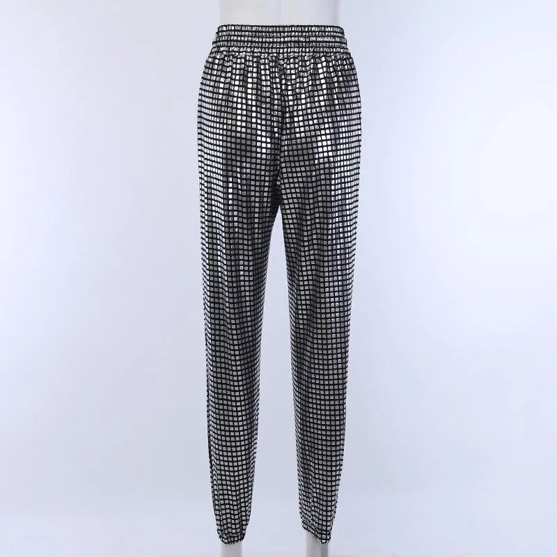 Women's Casual High Waist Elastic Loose Pants