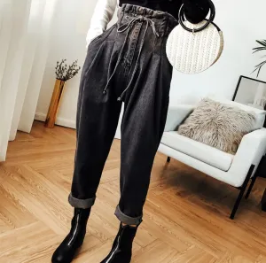 Women's Casual High-Waist Loose Jeans | Plus Size